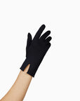 THE ISABELLE wrist day glove in black.
