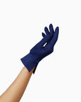 THE ISABELLE wrist length luxury women's glove in Parisian Blue.