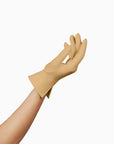 THE ISABELLE wrist length dress gloves in beige.