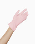 THE ISABELLE wrist length luxury glove in light pink.