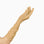 The Stephanie elbow length, long, beige gloves.