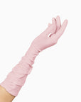 THE STEPHANIE women's elbow, long, pink gloves.