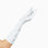 THE STEPHANIE Long elbow glove in White.
