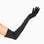 Black over the elbow opera womens glove.