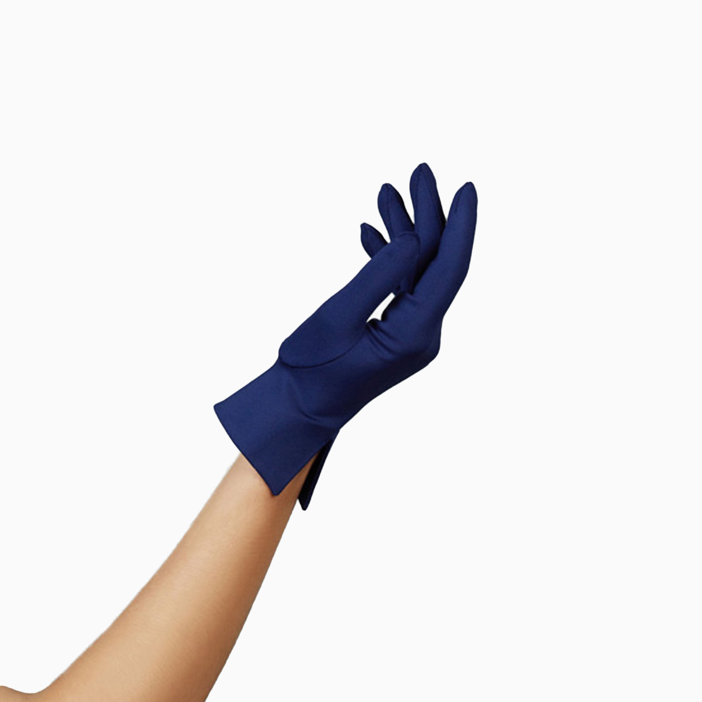 THE ISABELLE wrist length luxury women&#39;s glove in Parisian Blue.