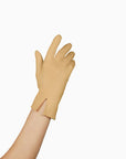 THE ISABELLE wrist day glove in beige.