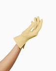 THE ISABELLE wrist day gloves in yellow.