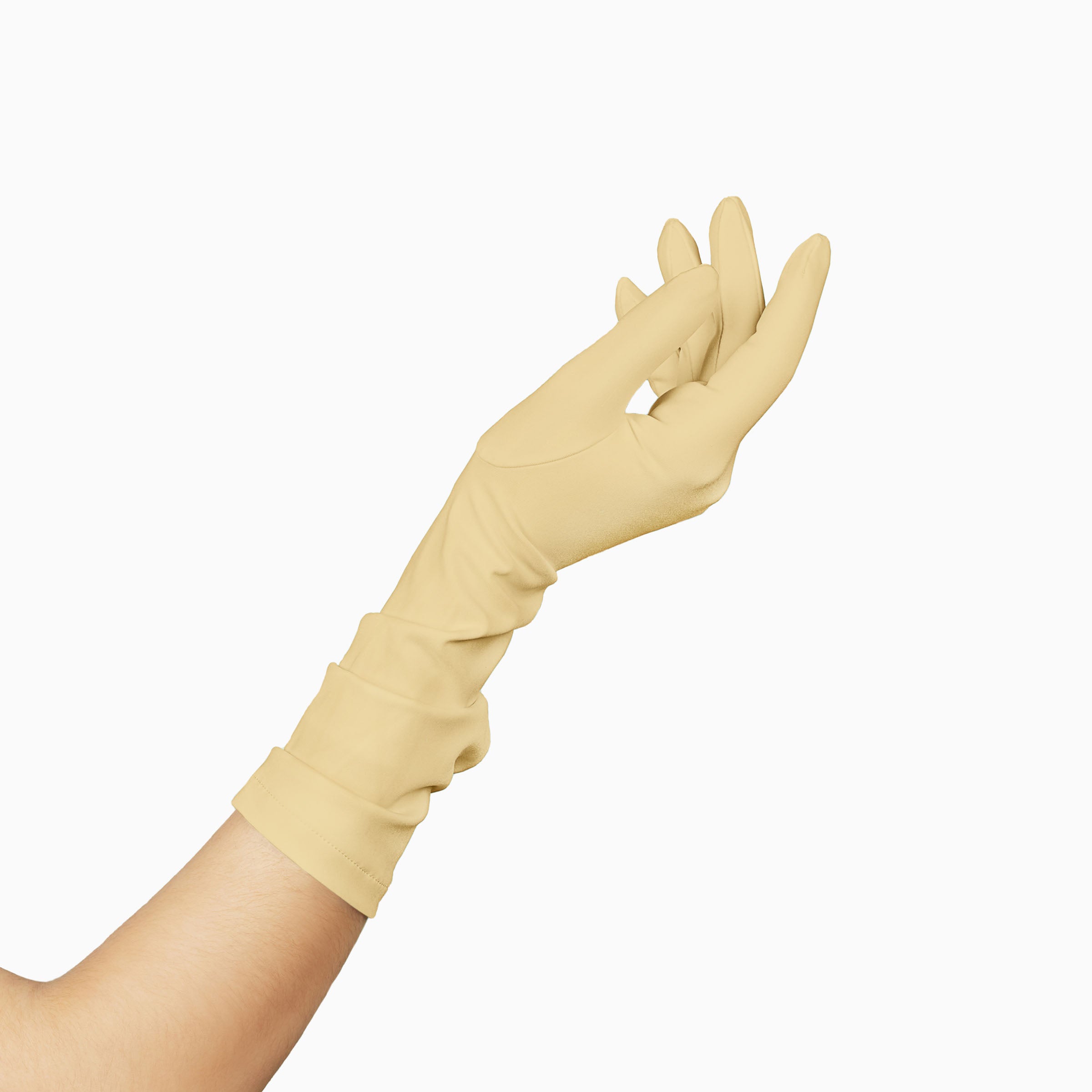 THE JILL women's formal glove in yellow.