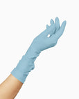 THE JILL women's mid length glove in light blue.